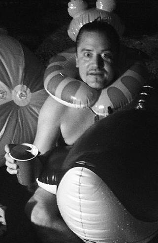 mike patton having Fun with Floaties